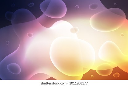 Light Pink, Yellow vector background with lamp shapes.