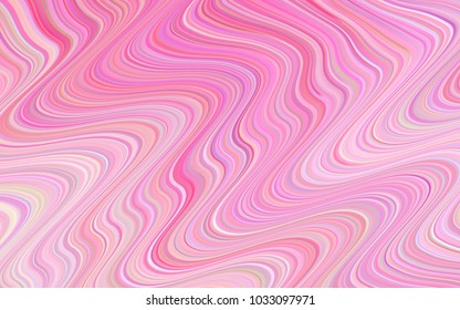 Light Pink, Yellow vector background with bubble shapes. A vague circumflex abstract illustration with gradient. Memphis design for your web site.