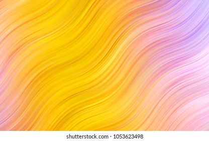 Light Pink, Yellow vector background with bubble shapes. Shining crooked illustration in marble style. The template for cell phone backgrounds.