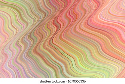 Light Pink, Yellow vector background with curved circles. Geometric illustration in memphis style with gradient.  Memphis style for your business design.