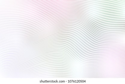 Light Pink, Yellow vector background with abstract ribbons. A vague circumflex abstract illustration with gradient. Pattern for your business design.