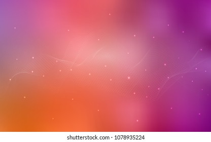 Light Pink, Yellow vector background with bubbles. Blurred decorative design in abstract style with bubbles. Completely new template for your brand book.