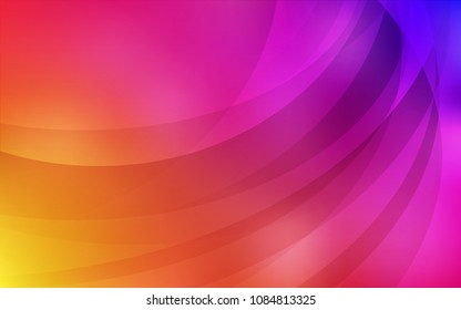 Light Pink, Yellow vector background with bubble shapes. Blurred geometric sample with gradient bubbles.  Pattern for your business design.