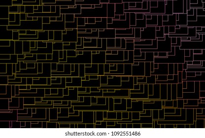 Light Pink, Yellow vector background of rectangles and squares. Style quilt and blanket. Geometrical rectangular pattern. Repeating pattern with rectangle shapes.