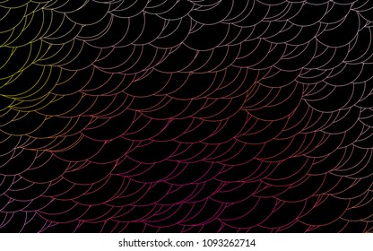 Light Pink, Yellow vector  background with dots. Glitter abstract illustration with blurred drops of rain. The pattern can be used for beautiful websites.
