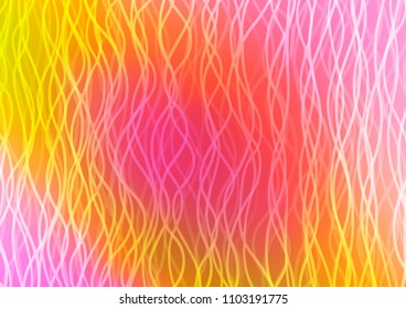 Light Pink, Yellow vector background with lamp shapes. Colorful illustration in abstract marble style with gradient. New composition for your brand book.