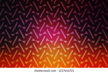 Light Pink, Yellow vector background with triangles, lines. Beautiful illustration with triangles in nature style. Smart design for your adverts.
