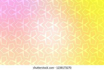 Light Pink, Yellow vector background with rectangles. Beautiful illustration with rectangles and squares. Modern template for your landing page.