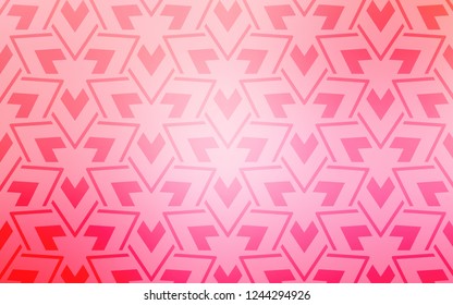 Light Pink, Yellow vector background with triangles, lines. Beautiful illustration with triangles in nature style. Modern template for landing page.