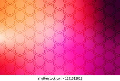 Light Pink, Yellow vector background with straight lines. Blurred decorative design in simple style with lines. The pattern for ad, booklets, leaflets.