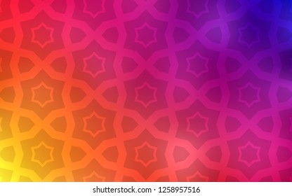 Light Pink, Yellow vector background with colored stars. Decorative illustration with stars on abstract template. Template for sell phone backgrounds.