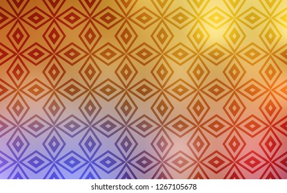 Light Pink, Yellow vector background with rectangles. Glitter abstract illustration with rectangular shapes. Pattern for busines ad, booklets, leaflets