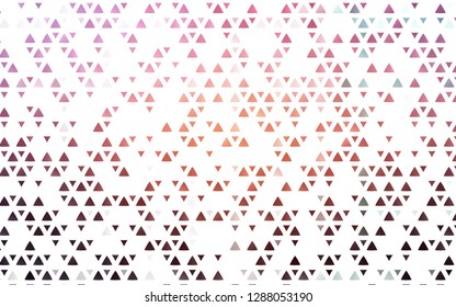 Light Pink, Yellow vector background with triangles. Abstract gradient illustration with triangles. Pattern can be used for websites.