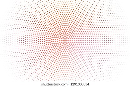 Light Pink, Yellow vector  background with bubbles. Modern abstract illustration with colorful water drops. New template for your brand book.