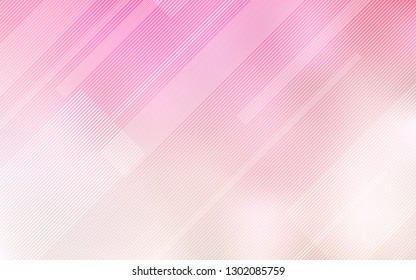 Light Pink, Yellow vector background with straight lines. Decorative shining illustration with lines on abstract template. Pattern for your busines websites.