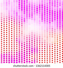 Light Pink, Yellow vector background with rectangles. Colorful illustration with gradient rectangles and squares. Modern template for your landing page.
