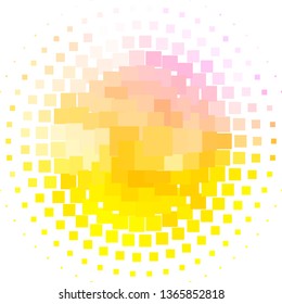 Light Pink, Yellow vector background in polygonal style. Abstract gradient illustration with rectangles. Template for cellphones.