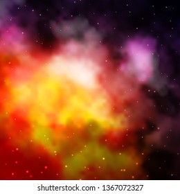Light Pink, Yellow vector background with colorful stars. Colorful illustration in abstract style with gradient stars. Pattern for websites, landing pages.