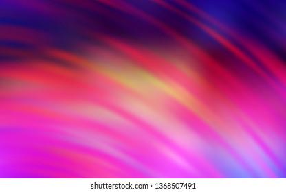 Light Pink, Yellow vector background with lines. Colorful abstract illustration with gradient lines. Abstract style for your business design.