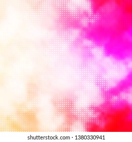 Light Pink, Yellow vector background with circles. Modern abstract illustration with colorful circle shapes. Design for posters, banners.