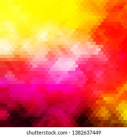 Light Pink, Yellow vector background with lines. Colorful gradient illustration with abstract flat lines. Pattern for websites, landing pages.