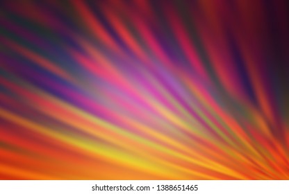 Light Pink, Yellow vector background with straight lines. Shining colored illustration with sharp stripes. Pattern for ads, posters, banners.