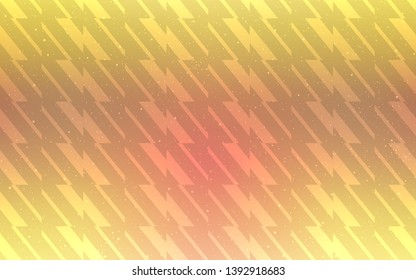 Light Pink, Yellow vector background with stright stripes. Colorful shining illustration with lines on abstract template. Pattern for your busines websites.