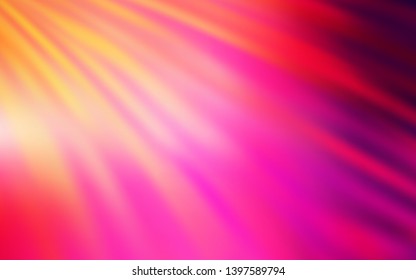 Light Pink, Yellow vector background with stright stripes. Shining colored illustration with sharp stripes. Pattern for your busines websites.