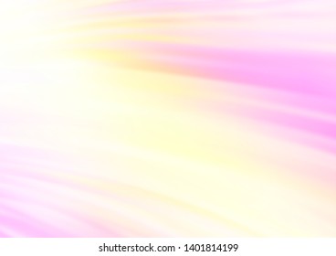 Light Pink, Yellow vector background with curved circles. An elegant bright illustration with gradient. A completely new marble design for your business.