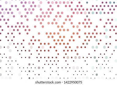 Light Pink, Yellow vector background with bubbles. Illustration with set of shining colorful abstract circles. Pattern for ads, leaflets.