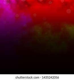 Light Pink, Yellow vector background with circles. Illustration with set of shining colorful abstract spheres. Pattern for business ads.