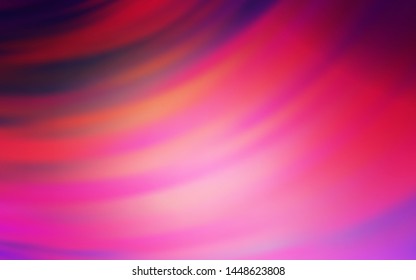 Light Pink, Yellow vector background with wry lines. A shining illustration, which consists of curved lines. Abstract design for your web site.