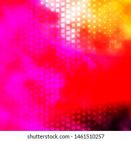 Light Pink, Yellow vector background with rectangles. Abstract gradient illustration with colorful rectangles. Best design for your ad, poster, banner.