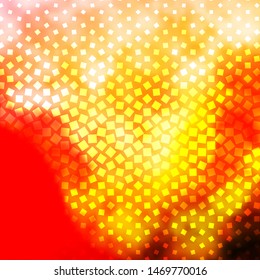Light Pink, Yellow vector background in polygonal style. Abstract gradient illustration with colorful rectangles. Pattern for websites, landing pages.