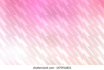 Light Pink, Yellow vector background with straight lines. Glitter abstract illustration with colorful sticks. Template for your beautiful backgrounds.