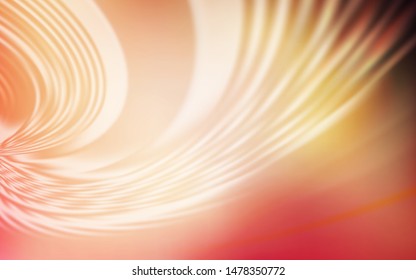 Light Pink, Yellow vector background with wry lines. Shining colorful illustration in simple style. Pattern for your business design.