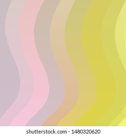 Light Pink, Yellow vector background with curved lines. Colorful illustration with curved lines. Pattern for websites, landing pages.