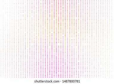 Light Pink, Yellow vector background with bubbles. Abstract illustration with colored bubbles in nature style. New template for your brand book.