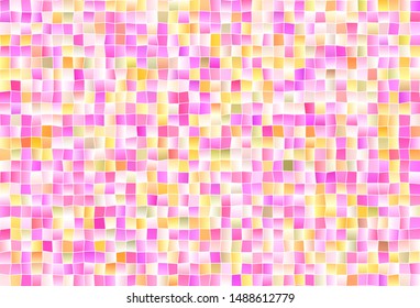 Light Pink, Yellow vector background in polygonal style. Decorative design in abstract style with rectangles. The template can be used as a background.