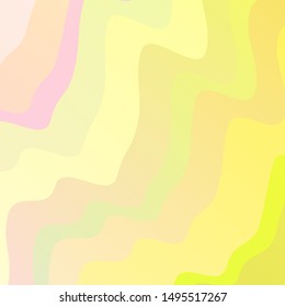 Light Pink, Yellow vector background with curves. Bright sample with colorful bent lines, shapes. Pattern for booklets, leaflets.