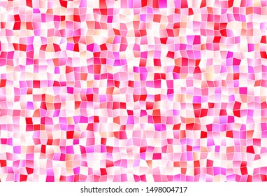 Light Pink, Yellow vector background in polygonal style. Rectangles on abstract background with colorful gradient. Pattern can be used for websites.