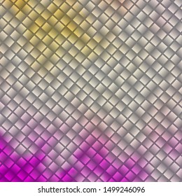 Light Pink, Yellow vector background in polygonal style. Illustration with a set of gradient rectangles. Pattern for busines booklets, leaflets
