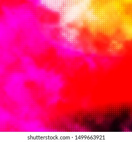 Light Pink, Yellow vector background with circles. Colorful illustration with gradient dots in nature style. Pattern for booklets, leaflets.