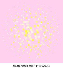 Light Pink, Yellow vector background in polygonal style. Illustration with a set of gradient rectangles. Pattern for commercials, ads.