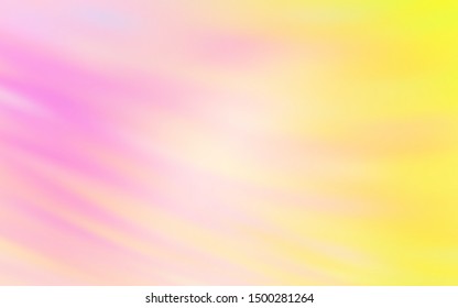 Light Pink, Yellow vector background with wry lines. An elegant bright illustration with gradient. New composition for your brand book.
