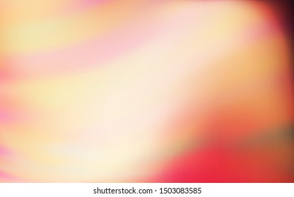 Light Pink, Yellow vector background with curved lines. Colorful illustration in simple style with gradient. Template for cell phone screens.
