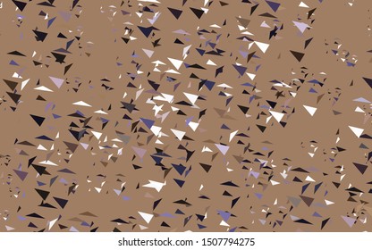 Light Pink, Yellow vector background with triangles. Modern abstract illustration with colorful triangles. Pattern for websites.