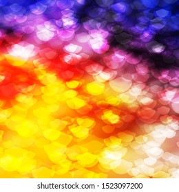 Light Pink, Yellow vector background with spots. Abstract colorful disks on simple gradient background. Design for posters, banners.