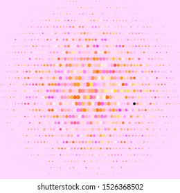 Light Pink, Yellow vector background with circles. Modern abstract illustration with colorful circle shapes. Pattern for wallpapers, curtains.