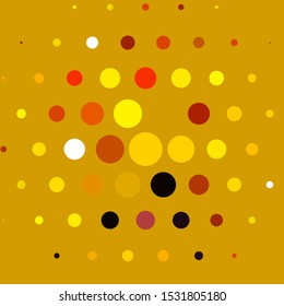 Light Pink, Yellow vector background with circles. Abstract colorful disks on simple gradient background. Pattern for wallpapers, curtains.